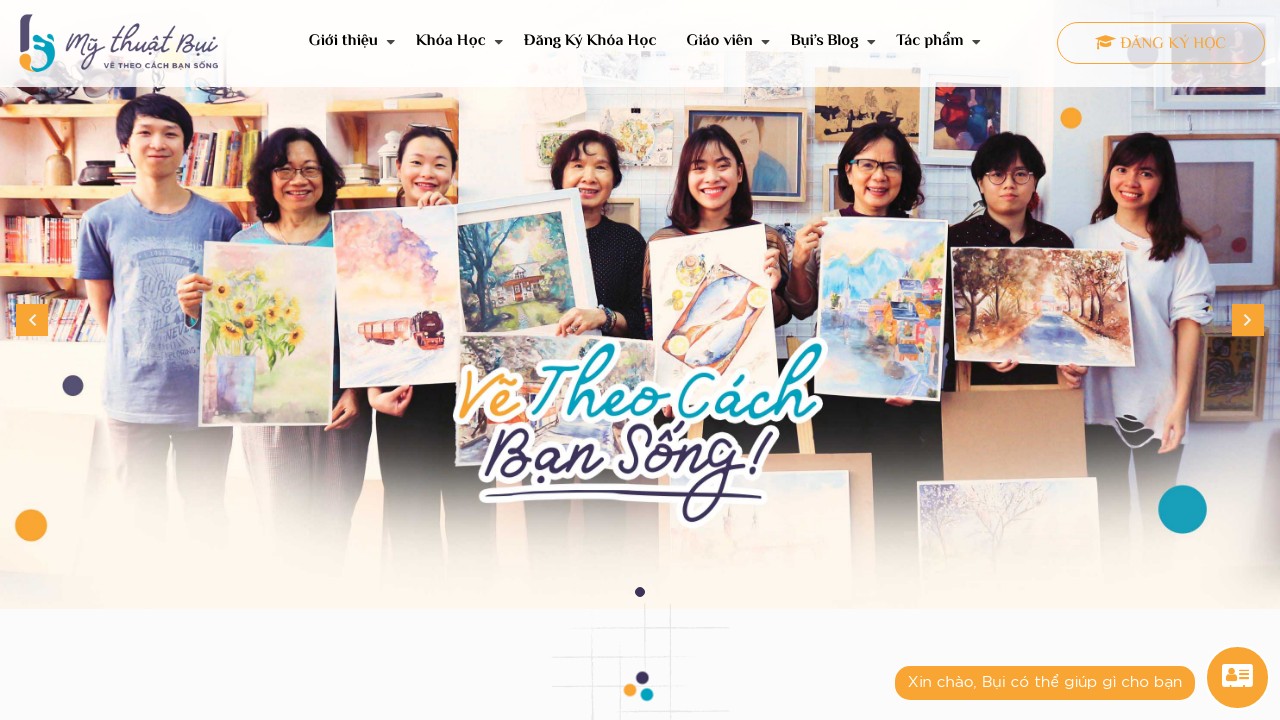 Frontend website Mỹ Thuật Bụi